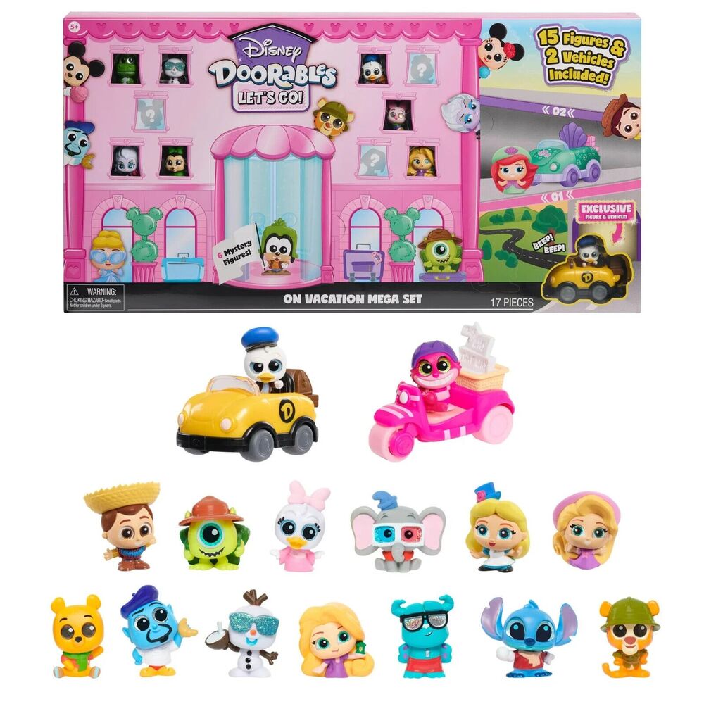 Disney Doorables Let’s Go On Vacation Mega Set , Kids Toys for Ages 5 up